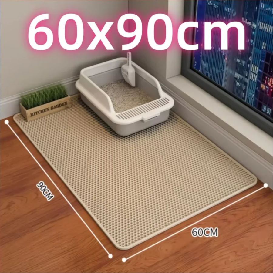 Cat Litter Mat – Double-Layer Honeycomb Trapping for Cats