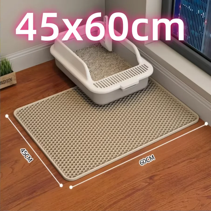 Cat Litter Mat – Double-Layer Honeycomb Trapping for Cats