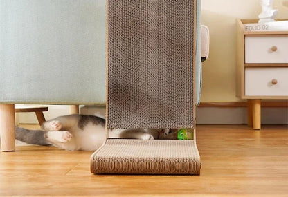 Cat Scratcher Lounge – L-Shaped Cardboard Couch for Cats