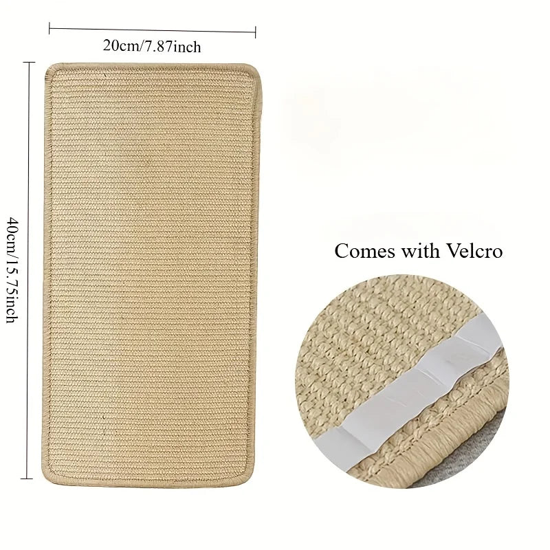 Sisal Cat Scratcher Mat – Wall-Mounted Furniture Protector