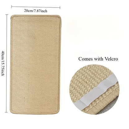Sisal Cat Scratcher Mat – Wall-Mounted Furniture Protector