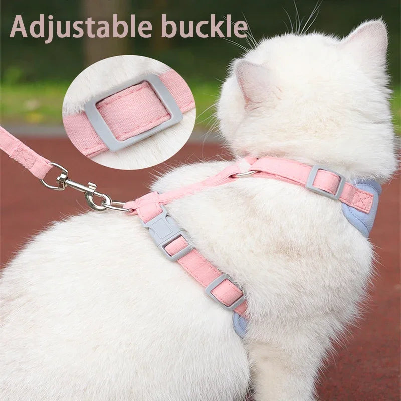 Cat Harness & Leash Set – Escape-Proof Soft Mesh for Cats