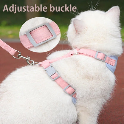Cat Harness & Leash Set – Escape-Proof Soft Mesh for Cats