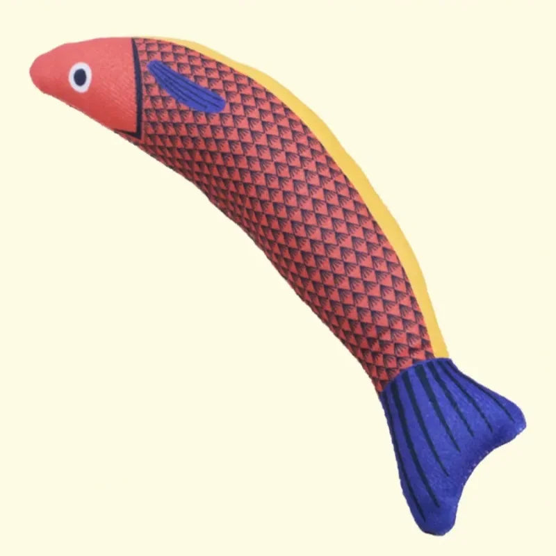 Catnip Fish Kicker Toy – Crinkle Sound Plush for Cats