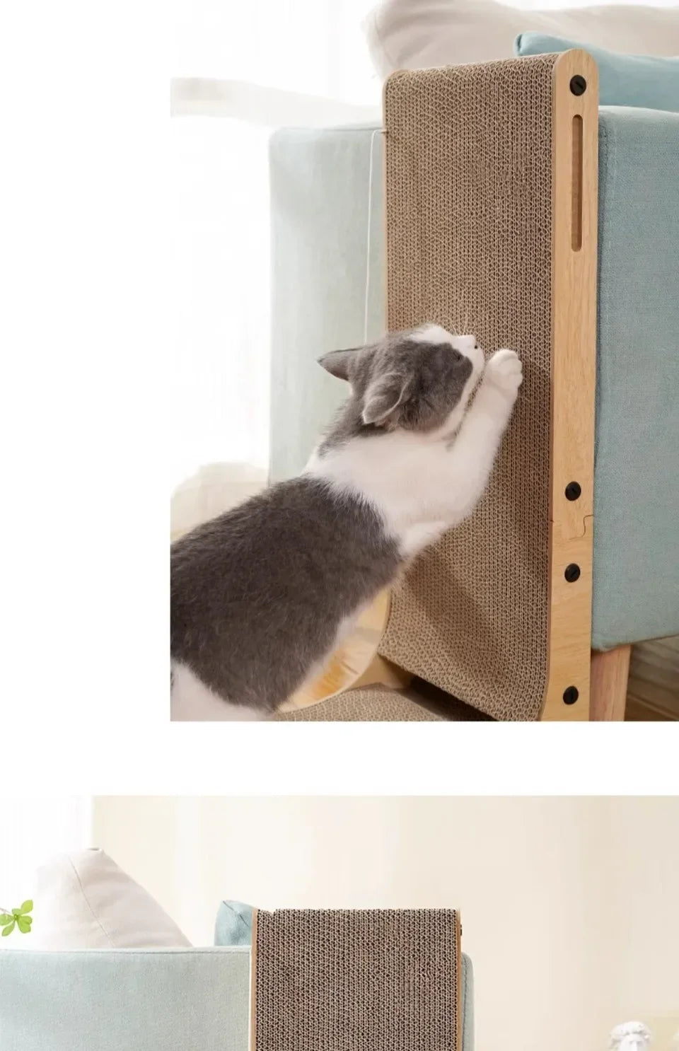 Cat Scratcher Lounge – L-Shaped Cardboard Couch for Cats