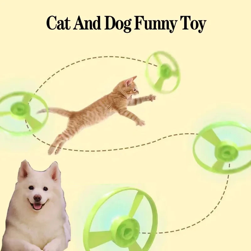 Interactive Cat Toy – Mini Flying Disc Launcher for Kittens