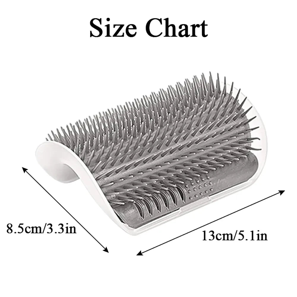 Cat Corner Grooming Brush – Self-Grooming Wall Massager