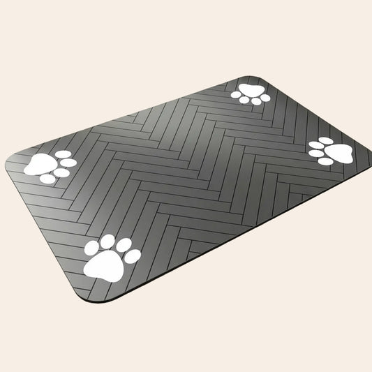 Absorbent Pet Feeding Mat – Waterproof Non-Slip Placemat for Cat Food Bowls