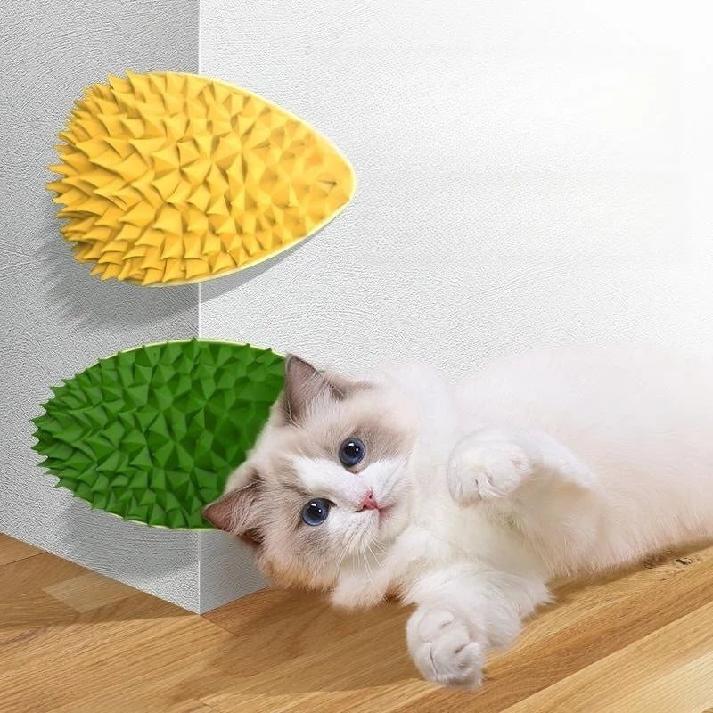 Cat Corner Grooming Brush – Self-Grooming Wall Massager