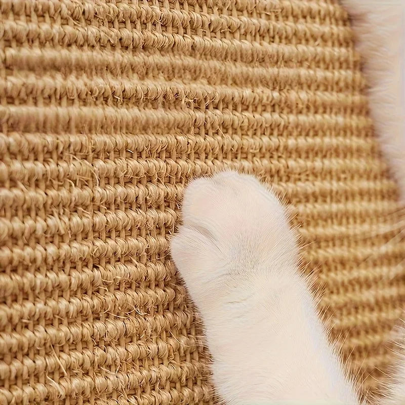 Sisal Cat Scratcher Mat – Wall-Mounted Furniture Protector