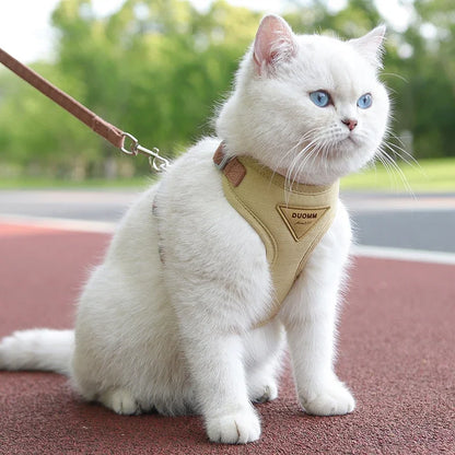 Cat Harness & Leash Set – Escape-Proof Soft Mesh for Cats
