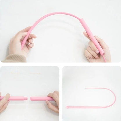 Silicone Cat Teaser Wand Toy – Interactive Mouse Tail Stick for Kittens