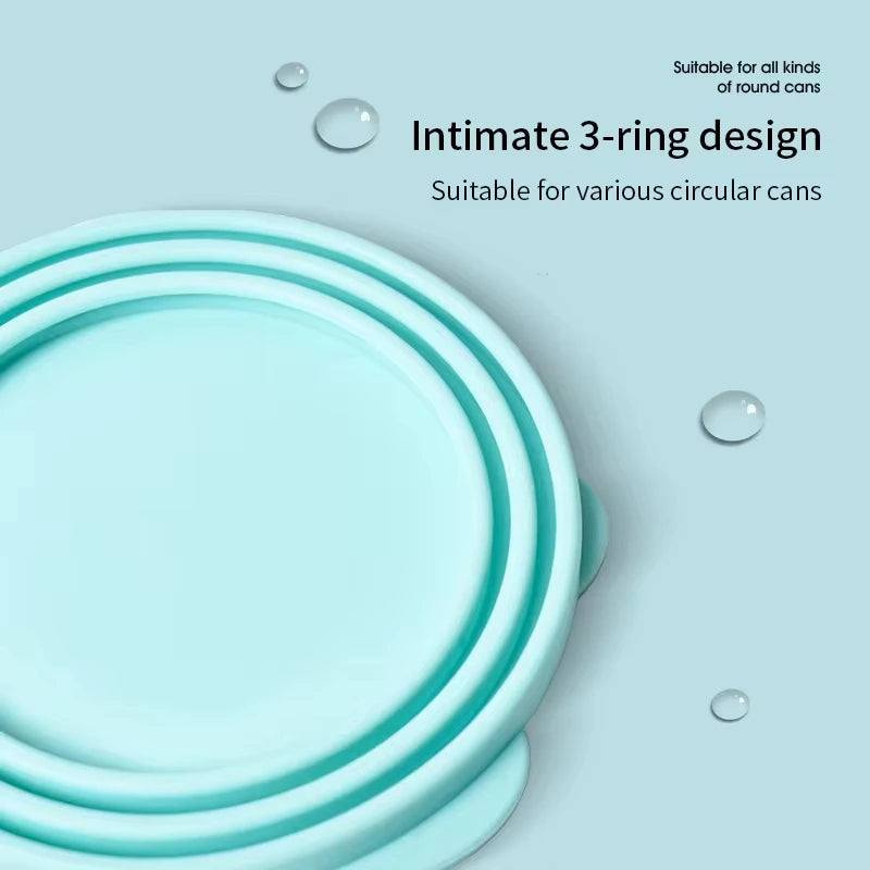 Silicone Pet Food Can Lid – Airtight Freshness Cover for Dogs & Cats