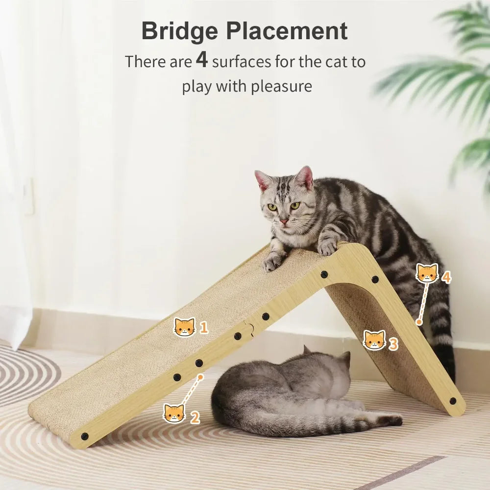 Cat Scratcher Lounge – L-Shaped Cardboard Couch for Cats
