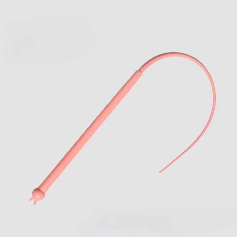 Silicone Cat Teaser Wand Toy – Interactive Mouse Tail Stick for Kittens