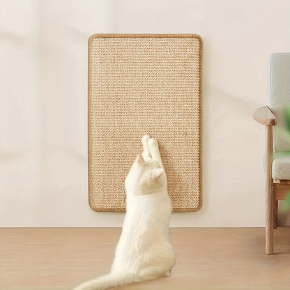 Sisal Cat Scratcher Mat – Wall-Mounted Furniture Protector