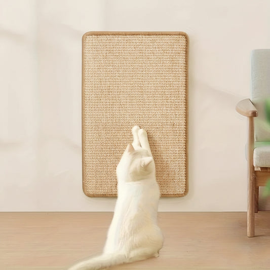 Sisal Cat Scratcher Mat – Wall-Mounted Furniture Protector