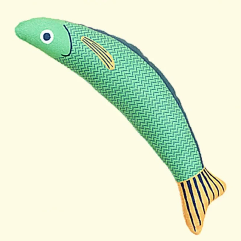 Catnip Fish Kicker Toy – Crinkle Sound Plush for Cats