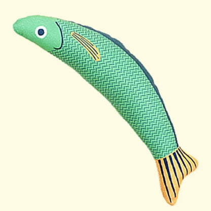 Catnip Fish Kicker Toy – Crinkle Sound Plush for Cats