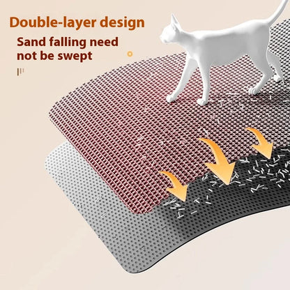 Cat Litter Mat – Double-Layer Honeycomb Trapping for Cats