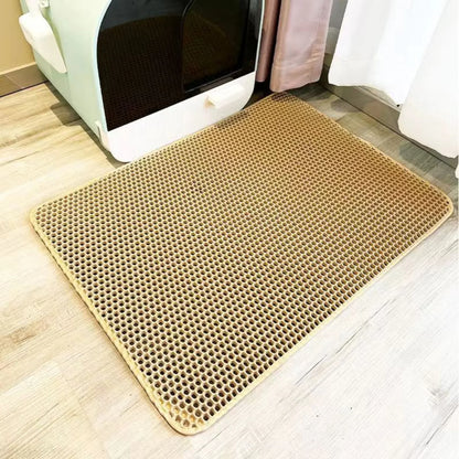 Cat Litter Mat – Double-Layer Honeycomb Trapping for Cats