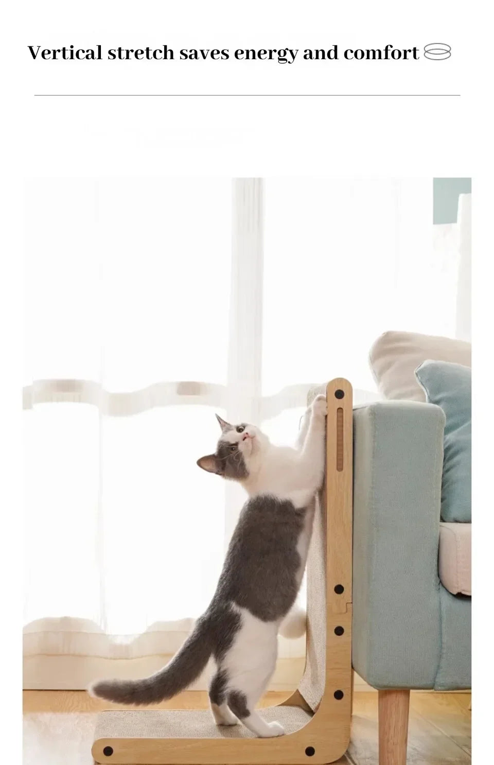 Cat Scratcher Lounge – L-Shaped Cardboard Couch for Cats