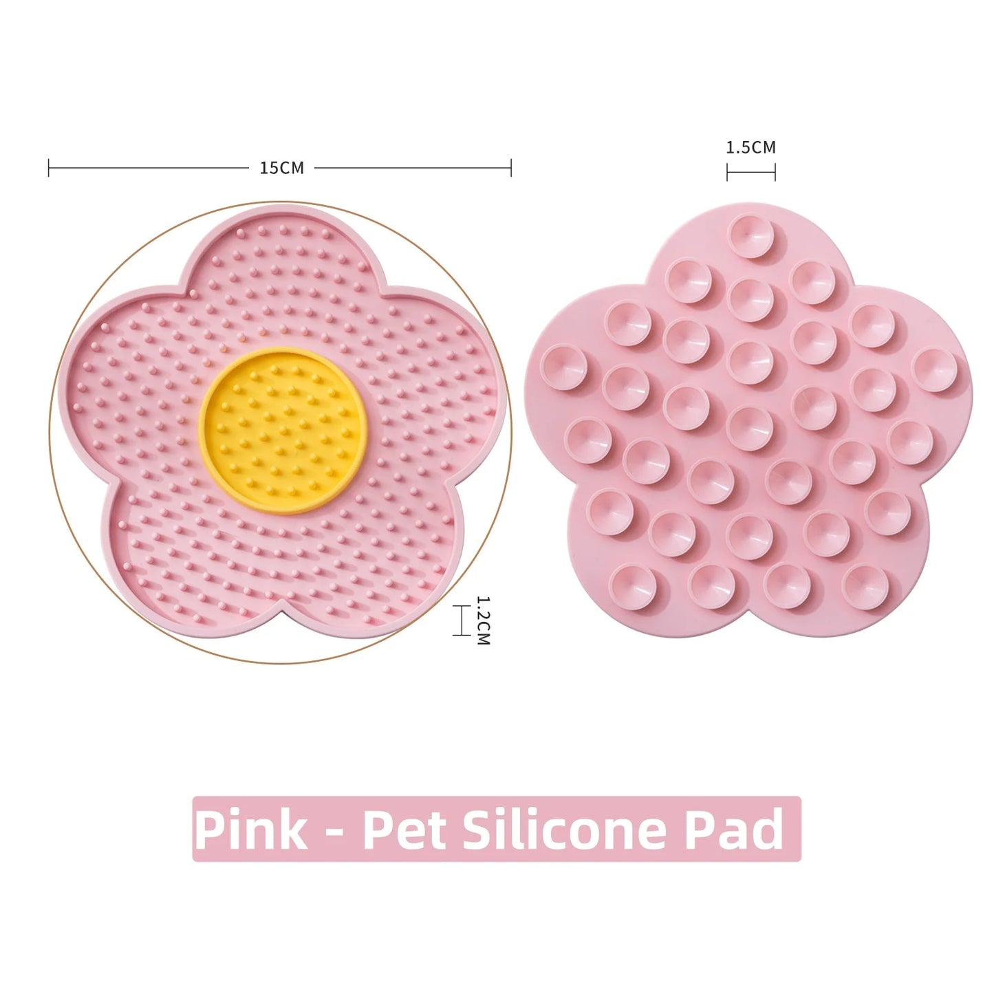 Slow Feeder Lick Mat – Sunflower Silicone for Cats