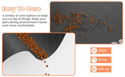 Absorbent Pet Feeding Mat – Waterproof Non-Slip Placemat for Cat Food Bowls