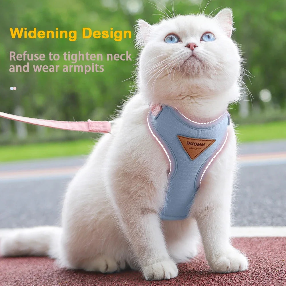 Cat Harness & Leash Set – Escape-Proof Soft Mesh for Cats