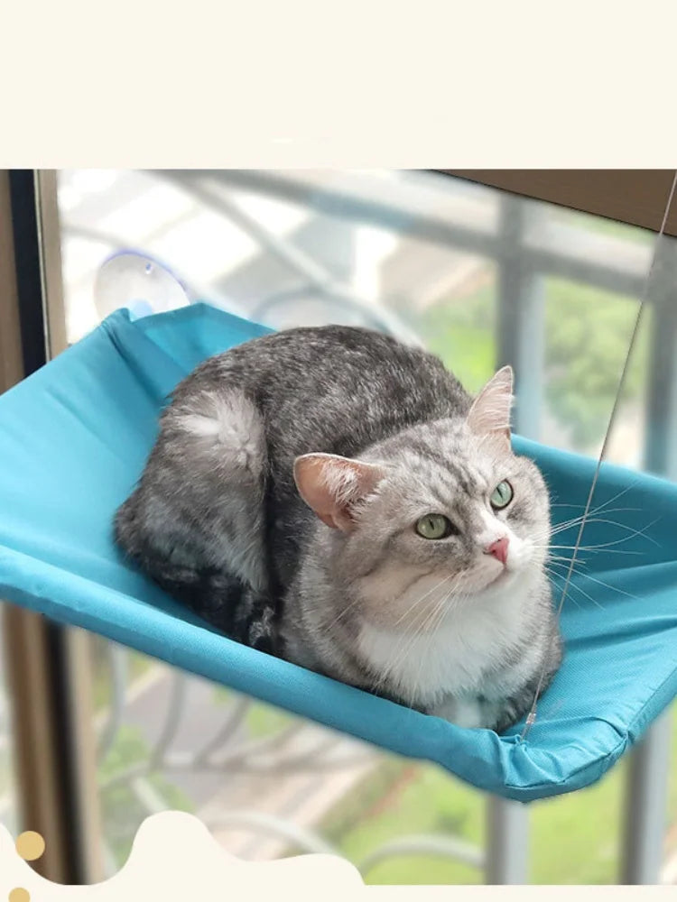 Window Cat Hammock – Suction Cup Hanging Bed for Indoor Cats