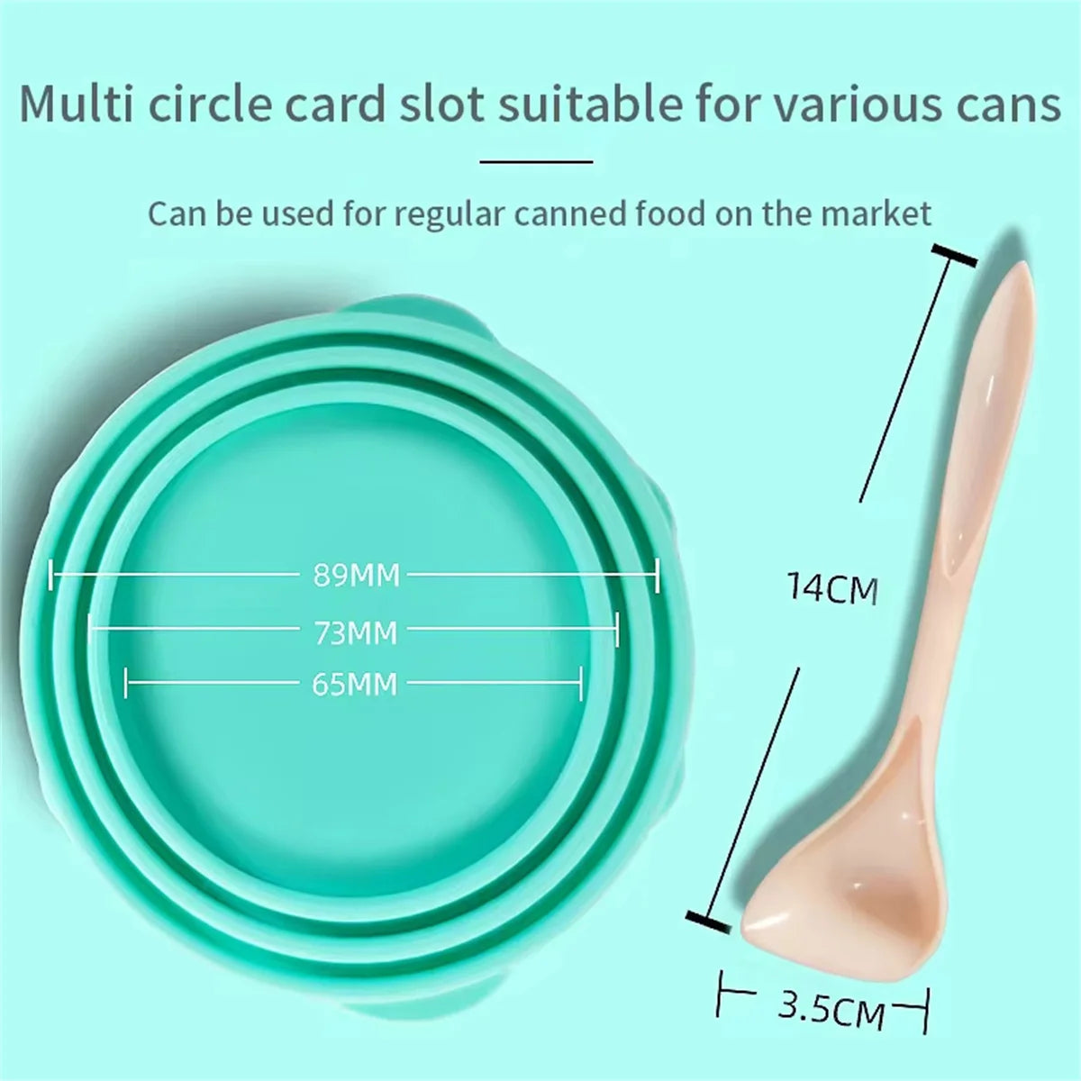 Silicone Pet Food Can Lid – Airtight Freshness Cover for Dogs & Cats