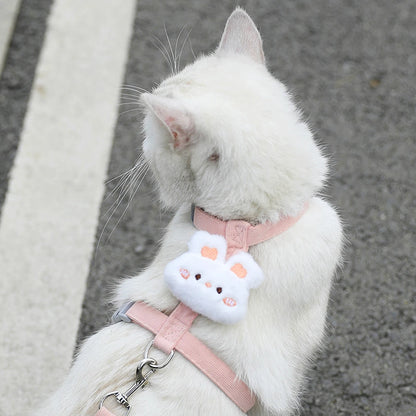 Cat Harness & Leash – Cute Pattern Breathable Mesh Set