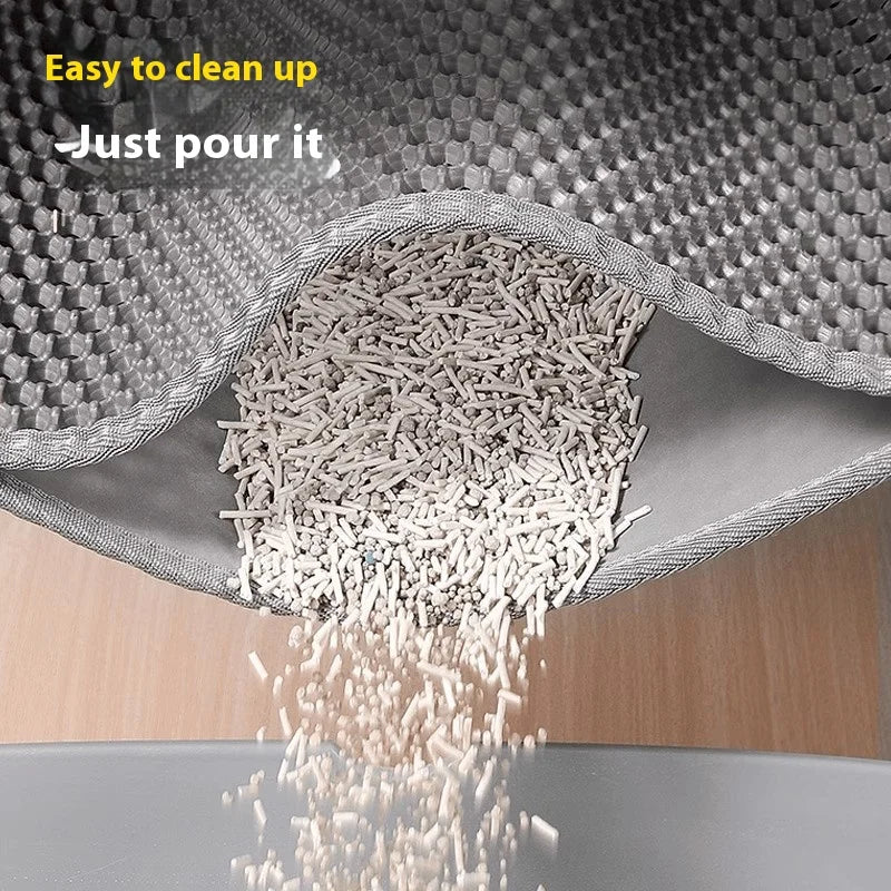 Cat Litter Mat – Double-Layer Honeycomb Trapping for Cats