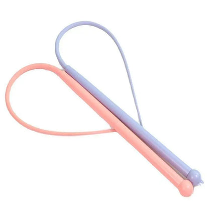 Silicone Cat Teaser Wand Toy – Interactive Mouse Tail Stick for Kittens