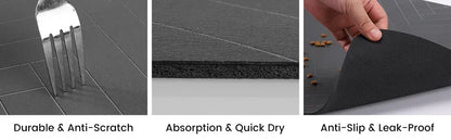 Absorbent Pet Feeding Mat – Waterproof Non-Slip Placemat for Cat Food Bowls