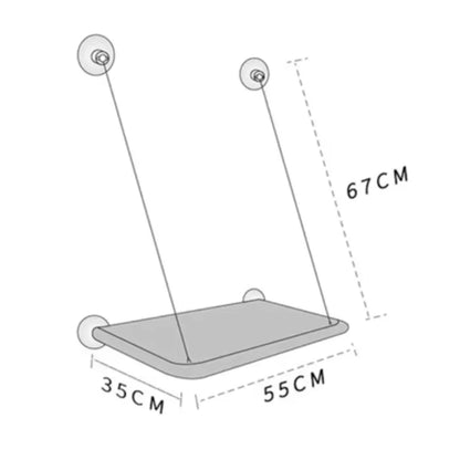 Window Cat Hammock – Suction Cup Hanging Bed for Indoor Cats