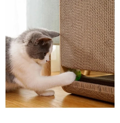 Cat Scratcher Lounge – L-Shaped Cardboard Couch for Cats