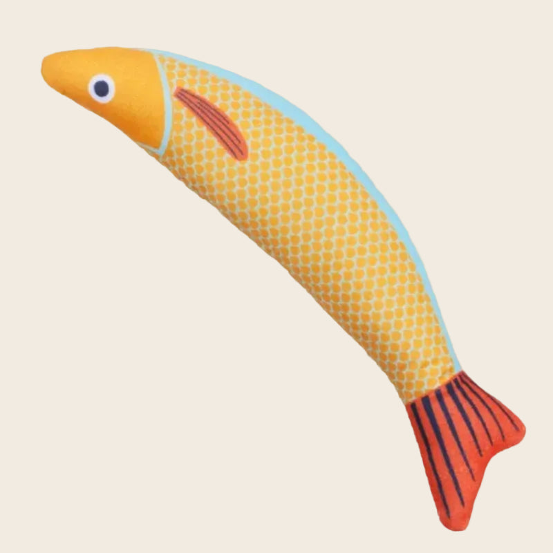Catnip Fish Kicker Toy – Crinkle Sound Plush for Cats