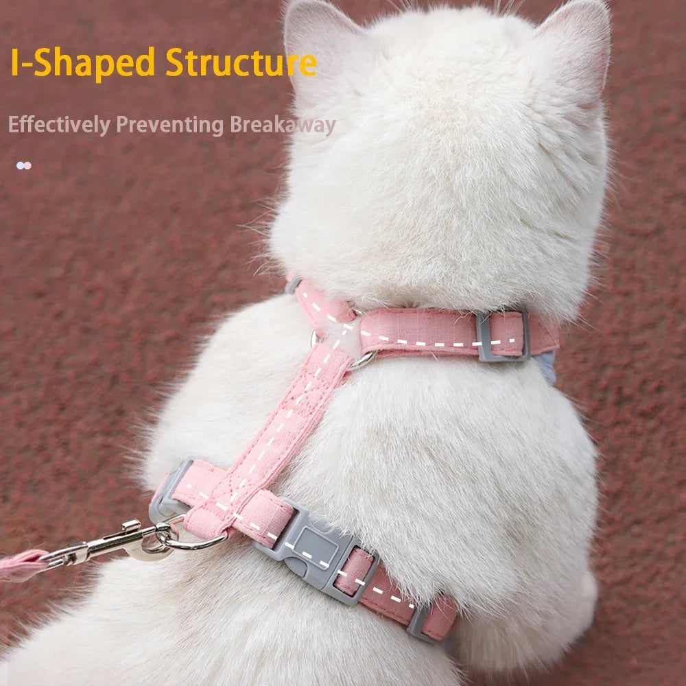 Cat Harness & Leash Set – Escape-Proof Soft Mesh for Cats