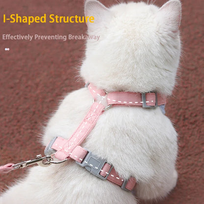 Cat Harness & Leash Set – Escape-Proof Soft Mesh for Cats