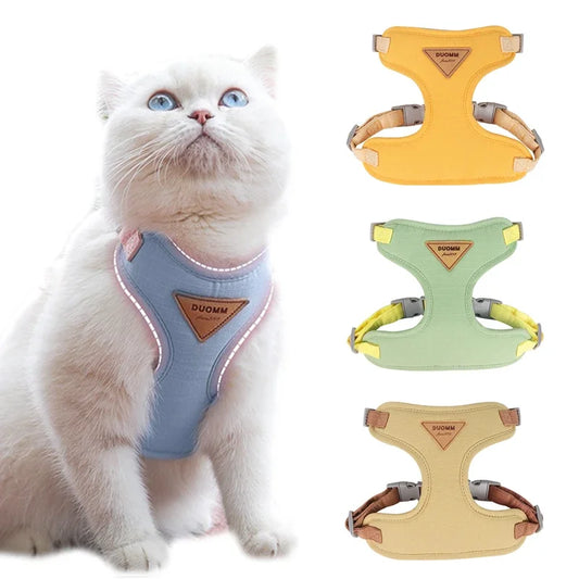 Cat Harness & Leash Set – Escape-Proof Soft Mesh for Cats