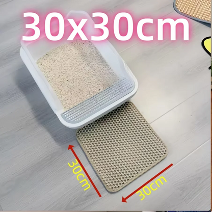 Cat Litter Mat – Double-Layer Honeycomb Trapping for Cats